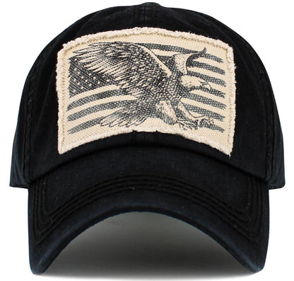 Eagle Flag Vintage Ball Cap