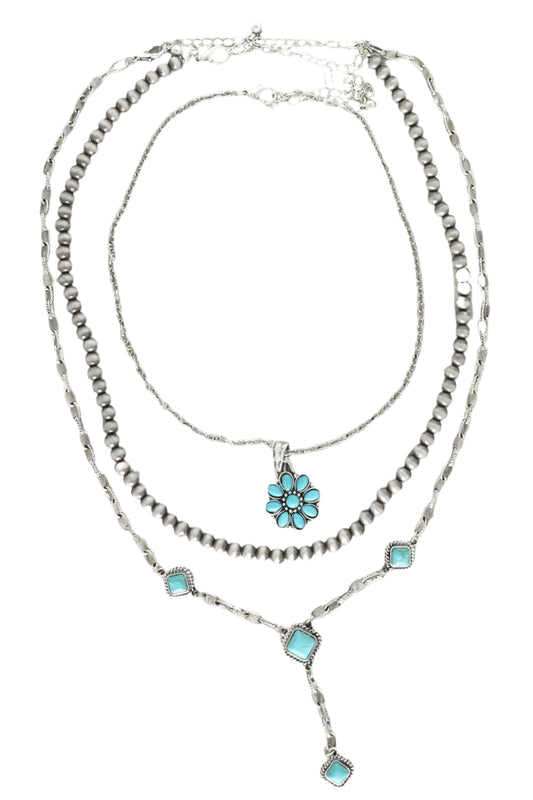 3-Pack Assorted Western Layering Necklace Set