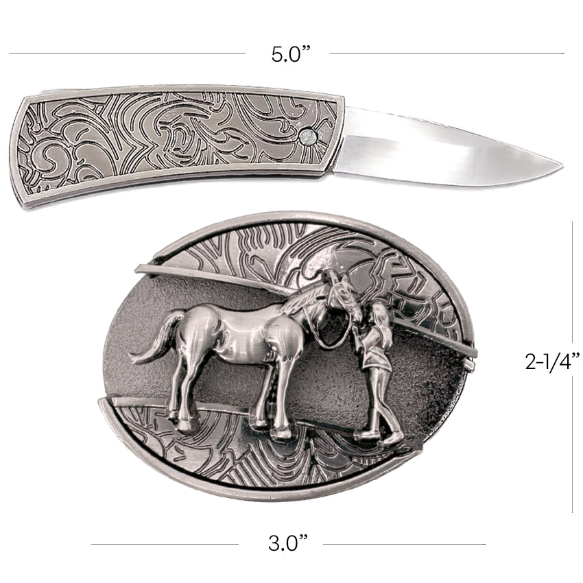 Cowgirl Knife Buckle