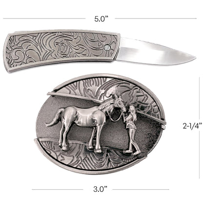 Cowgirl Knife Buckle