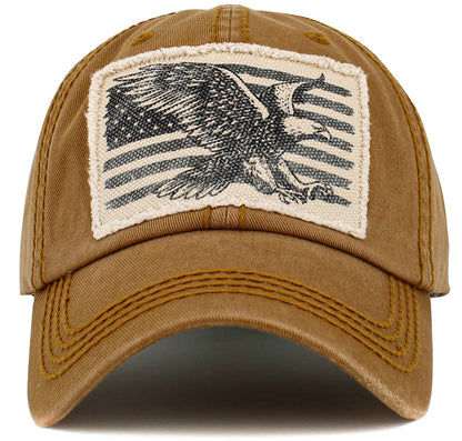 Eagle Flag Vintage Ball Cap