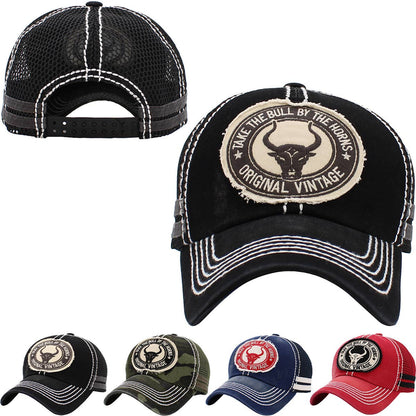 Bull Vintage Meshback Ball Cap
