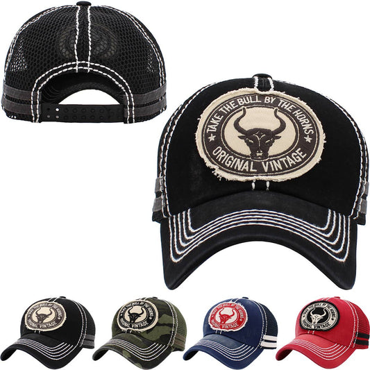 Bull Vintage Meshback Ball Cap