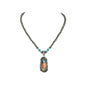 Western Turquoise Navajo Beaded Pendant Necklace