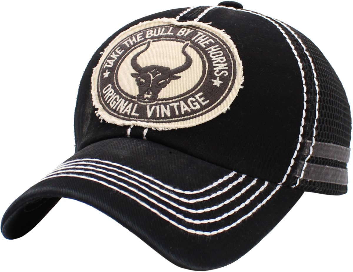 Bull Vintage Meshback Ball Cap