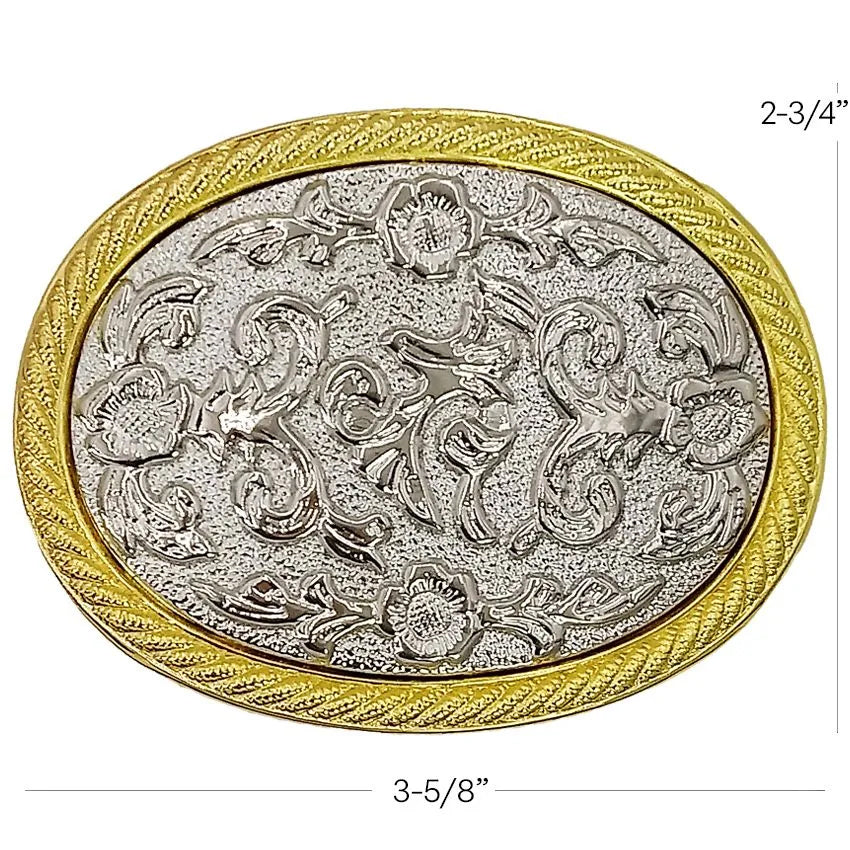 Gold & Silver Design Buckle