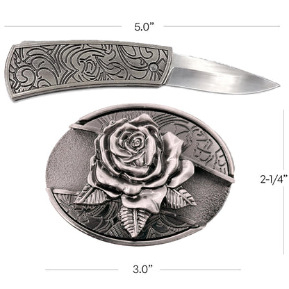 Rose Knife Buckle